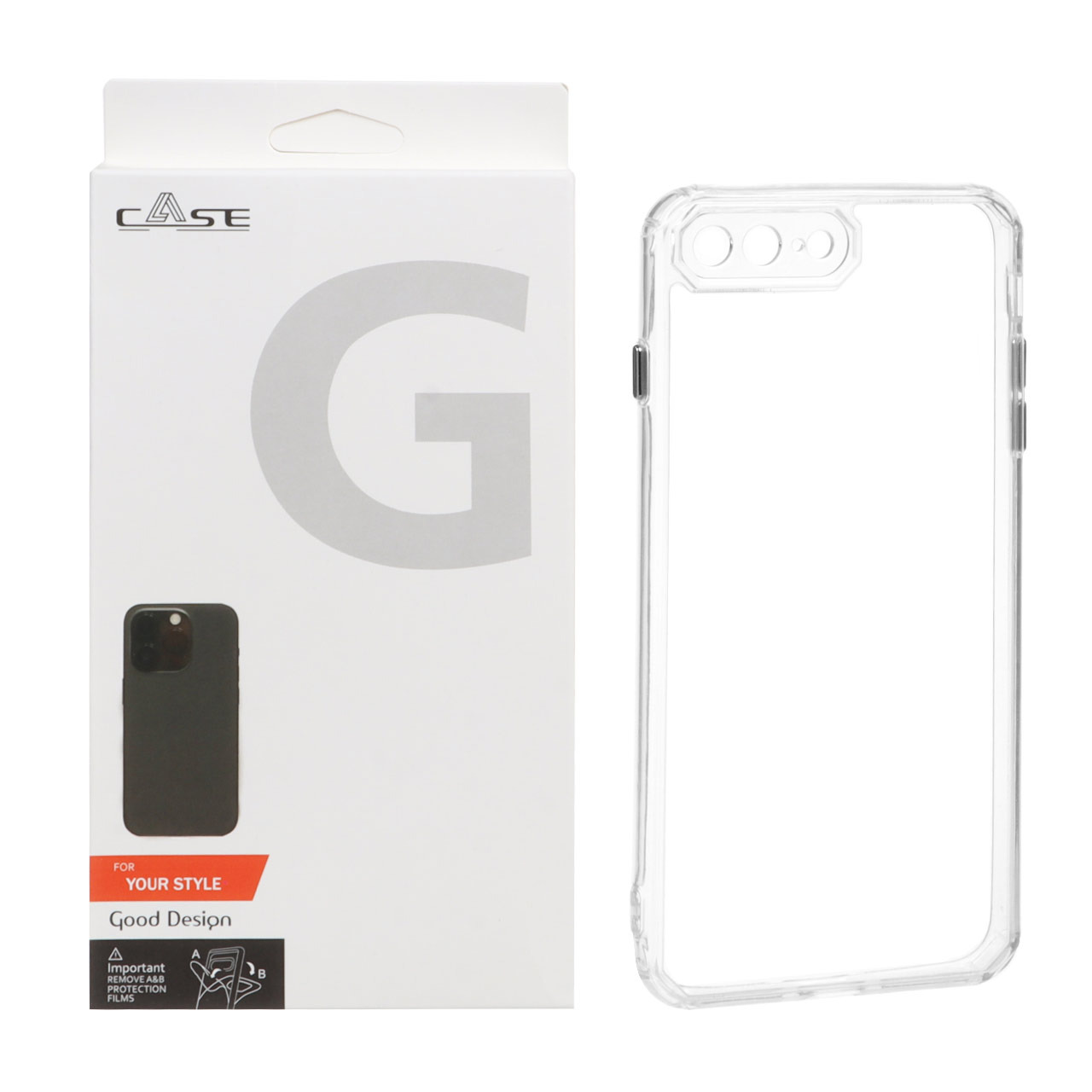قاب پشت سخت gcase شفاف آیفون 6sPlus