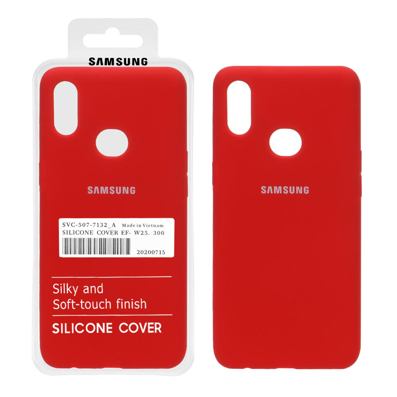 قاب سیلیکونی پاک کنی اورجینال سامسونگ A10S قرمز