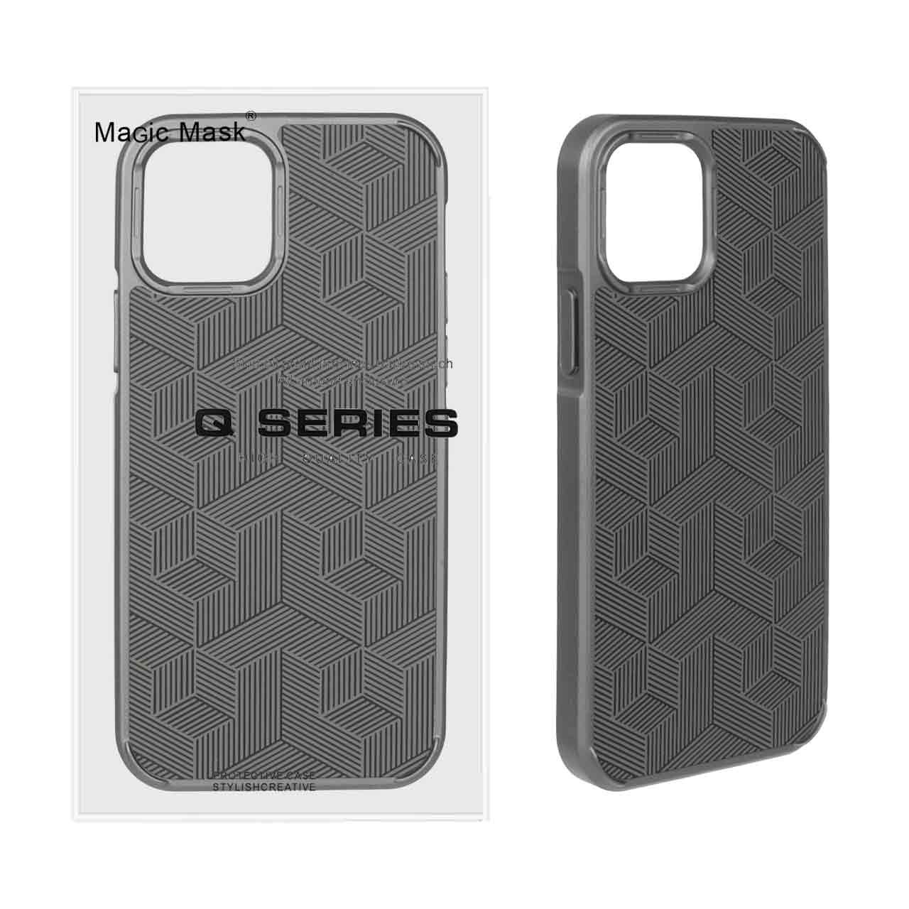 قاب اورجینال q series روبیک آیفون 12 خاکستری