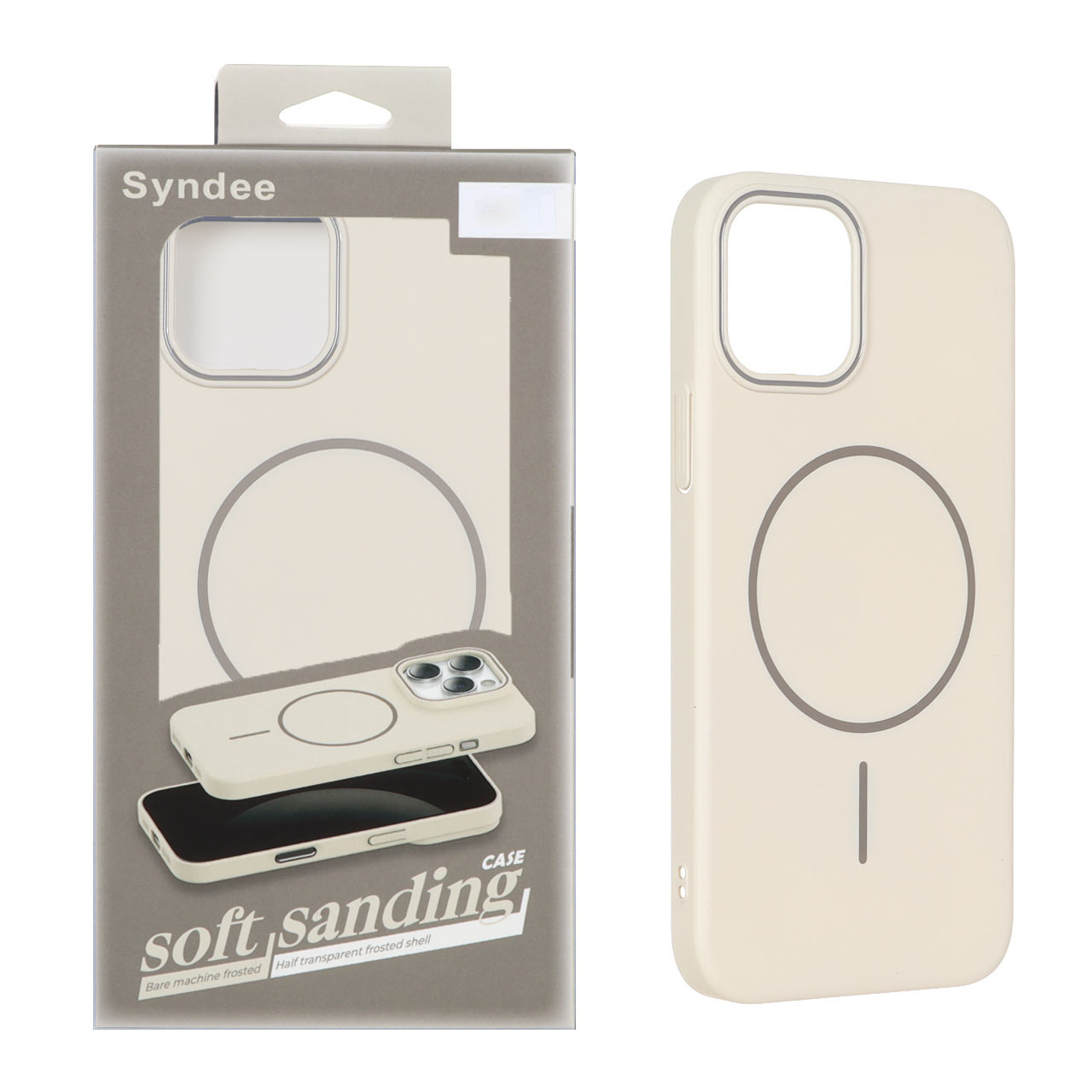 قاب اورجینال syndee پشت سخت آیفون 12 کرم