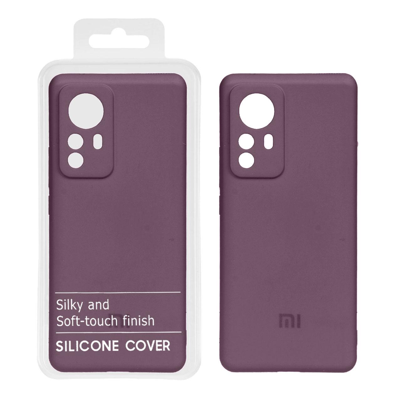 قاب نیو سیلیکون شیائومی Mi 12 Pro بنفش کدر