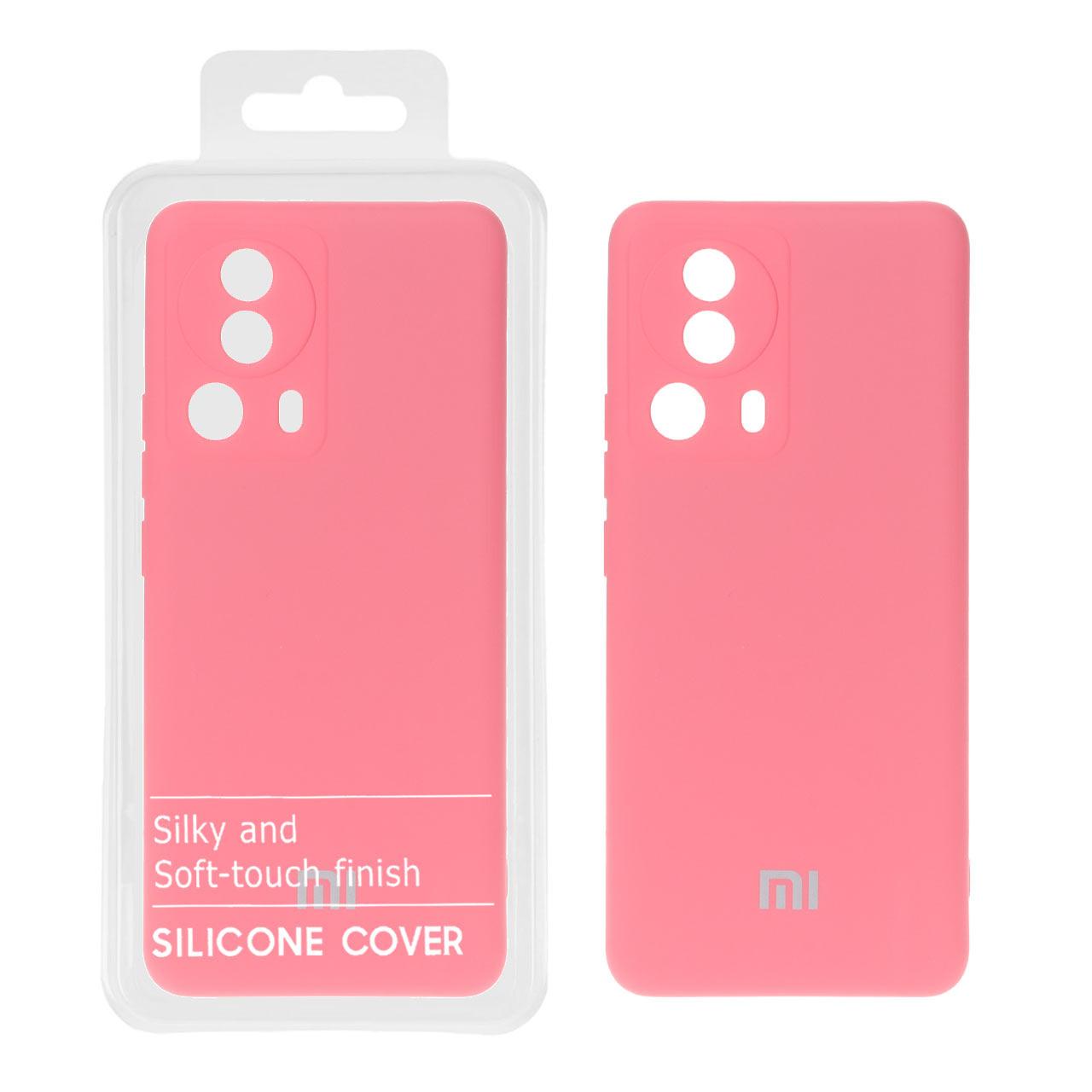 قاب نیو سیلیکون شیائومی Mi 13 Lite صورتی روشن