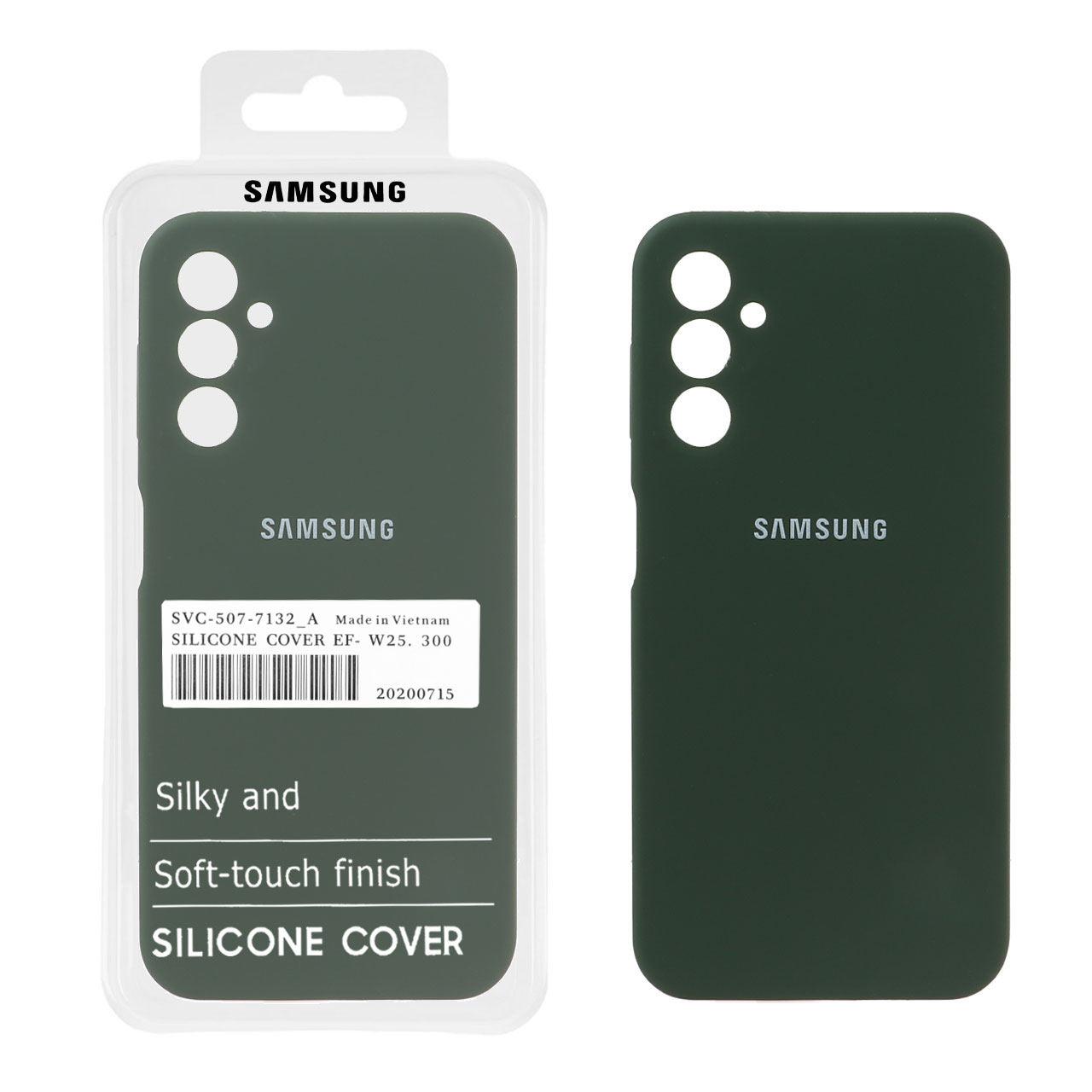 قاب سیلیکونی پاک کنی اورجینال سامسونگ A14 سبز تیره