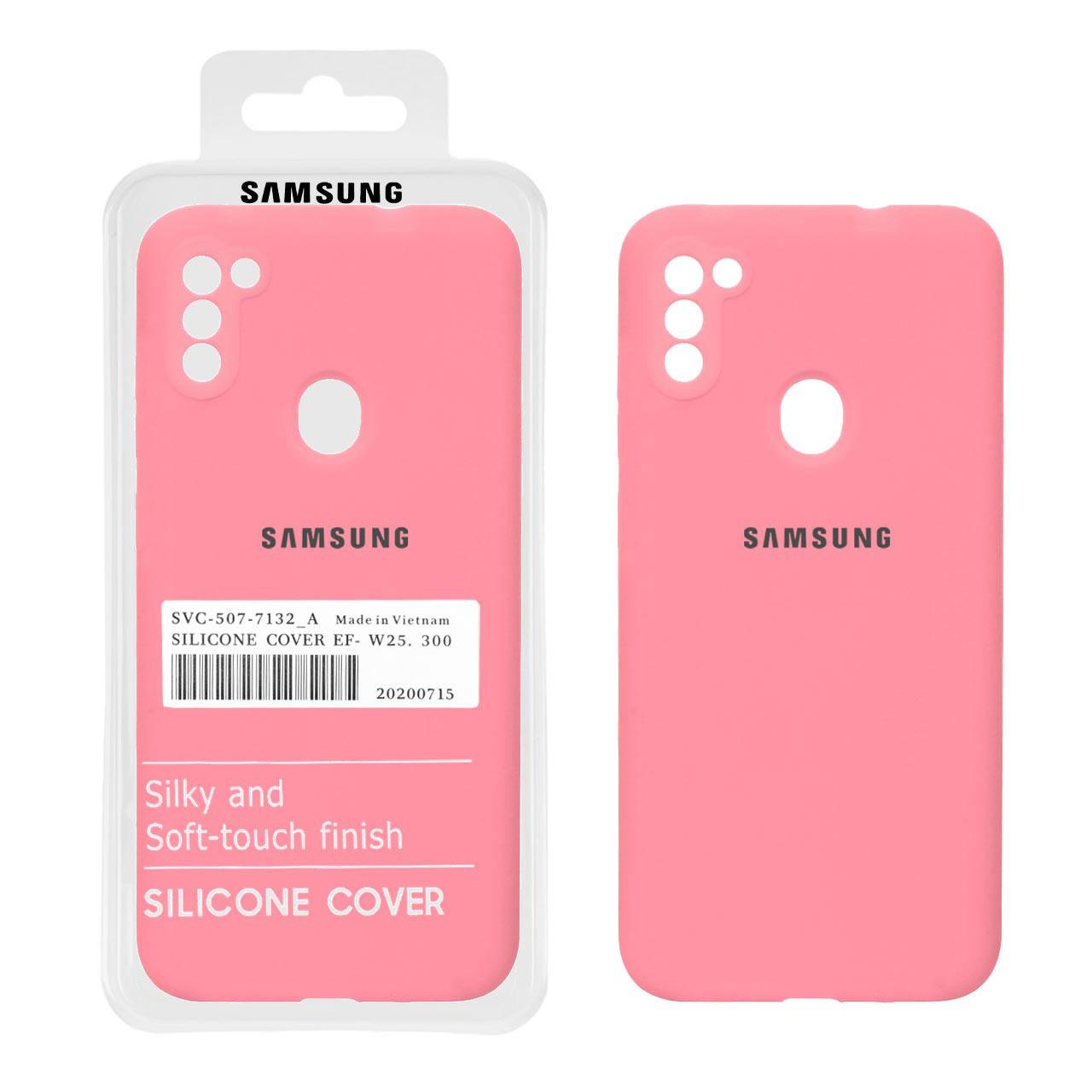 قاب سیلیکونی پاک کنی اورجینال سامسونگ A11 صورتی