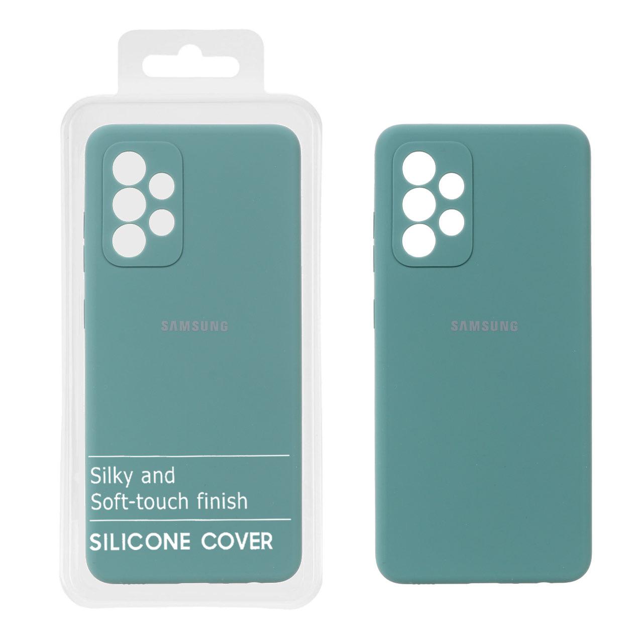 قاب سیلیکونی پاک کنی اورجینال سامسونگ A52 سبز