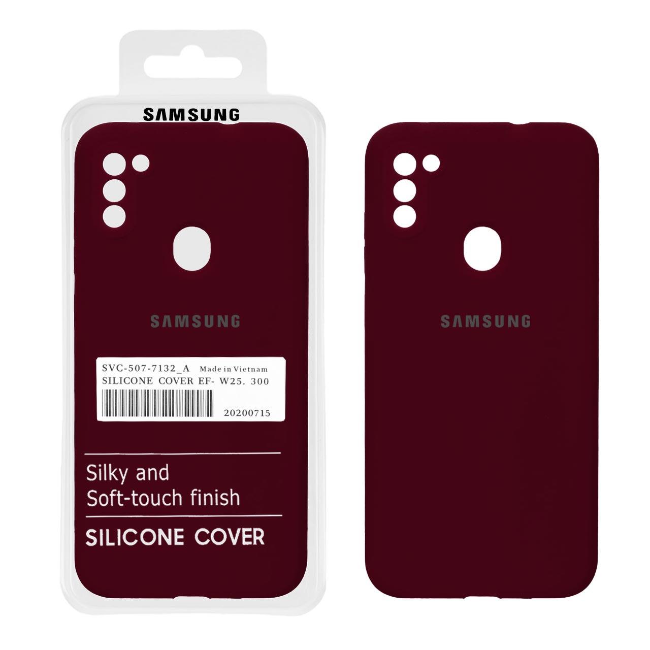 قاب سیلیکونی پاک کنی اورجینال سامسونگ A11 زرشکی