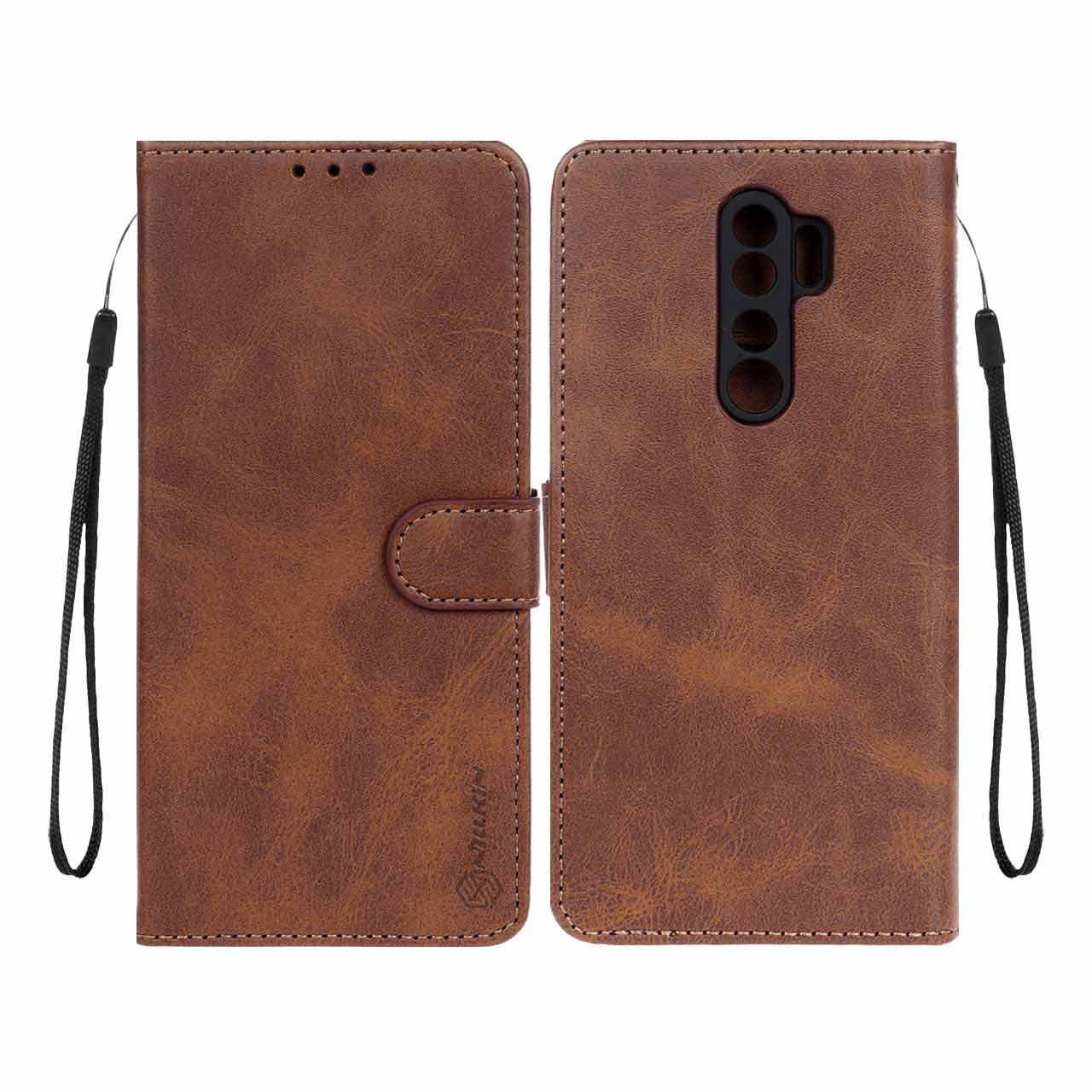 کیف مگنتی nillkin شیائومی Note 8 Pro قهوه ای