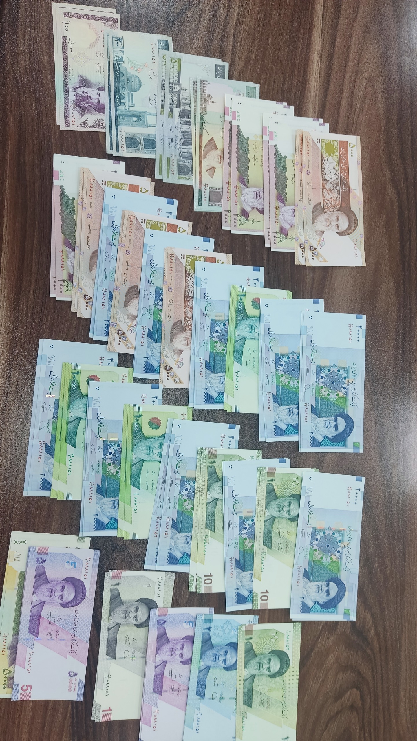 ست32 جفت کامل اسکناس همشماره از دهی تا ده هزاری