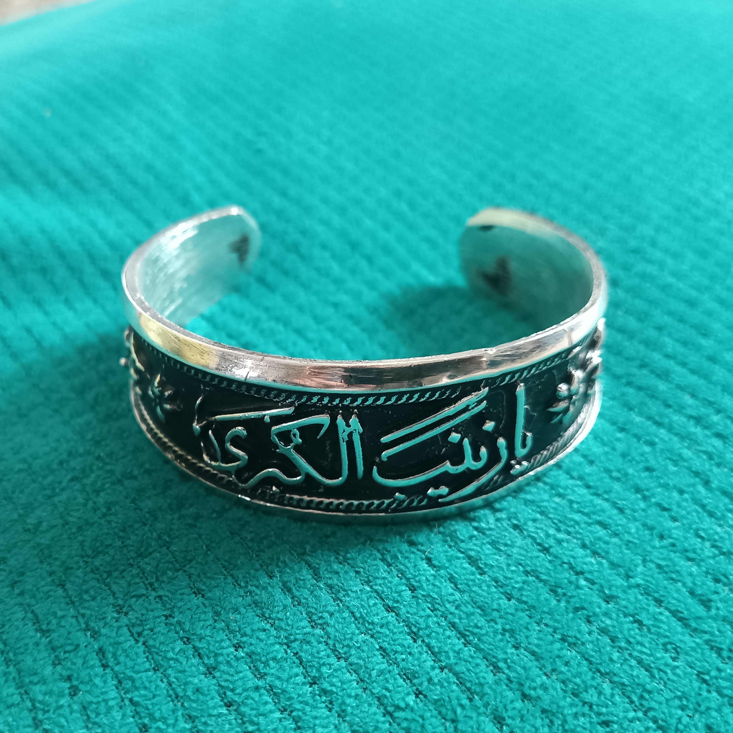 دستبند برنجی مردانه ، طرح یا زینب الکبری