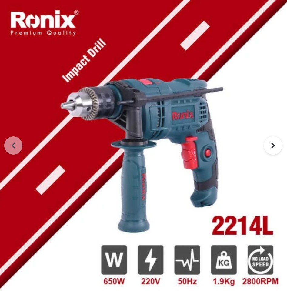 دریل چکشی رونیکس مدل 2214Lگارانتی 12 ماهه رونیکس