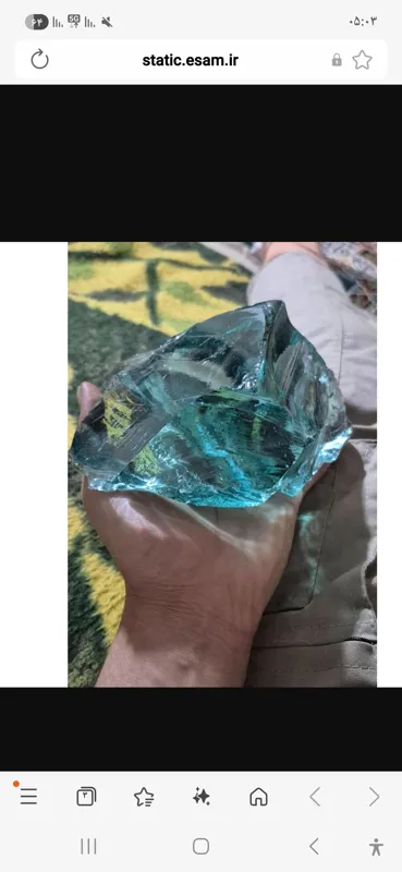 سنگ غولپیکر آبسیدین طبیعی