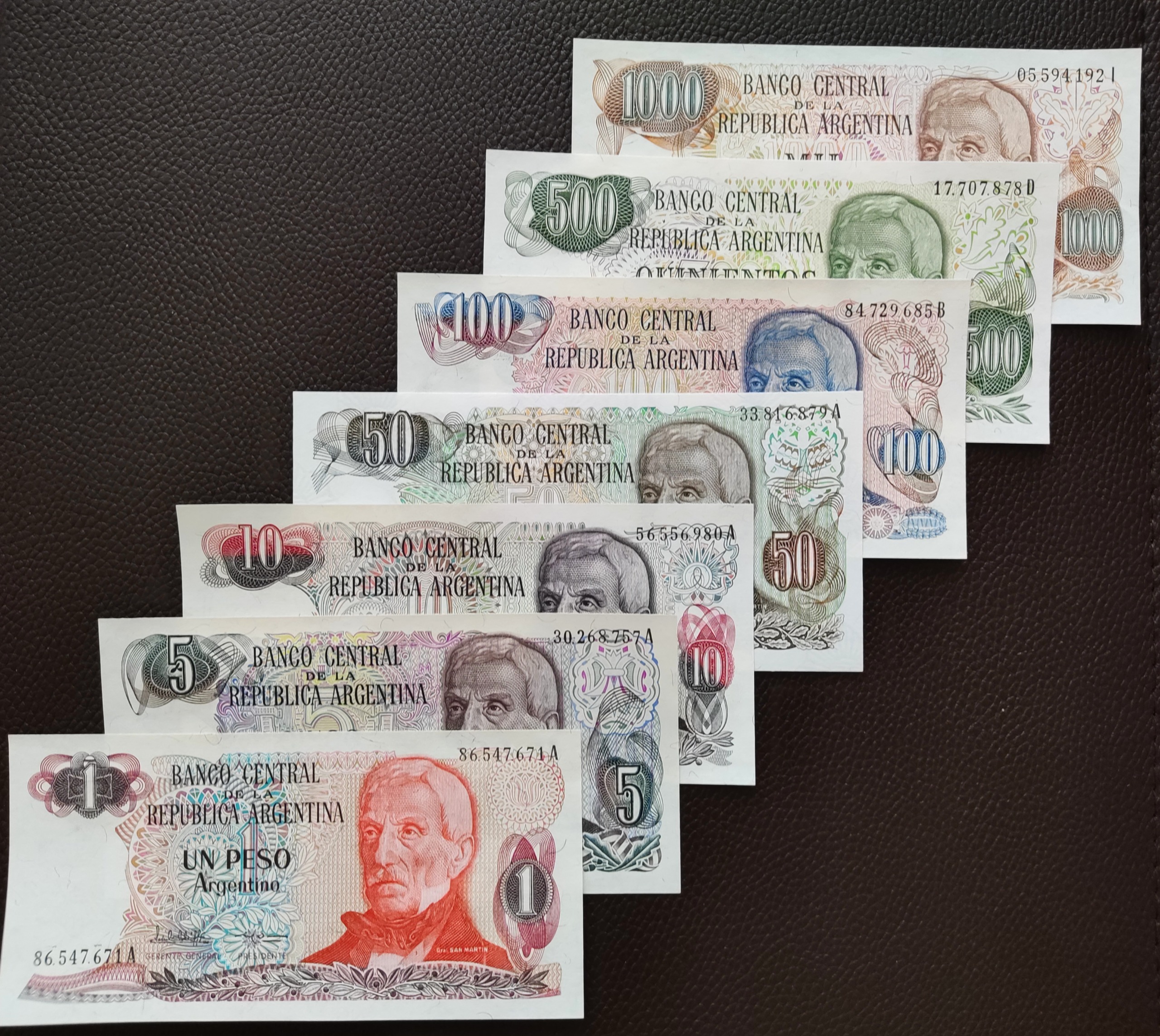 ست اسکناس خارجی کمیاب ( آرژانتین )