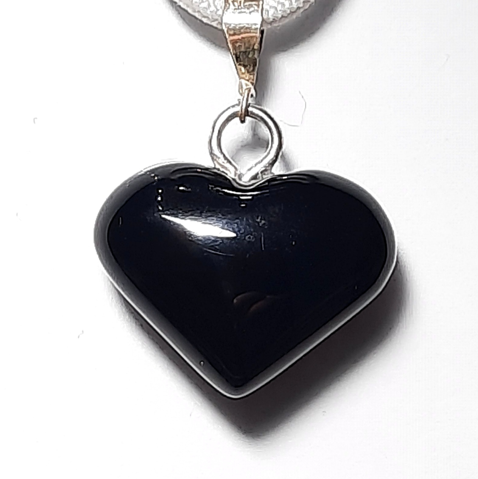 آویز عقیق سیاه معدنی(اونیکس)کد29