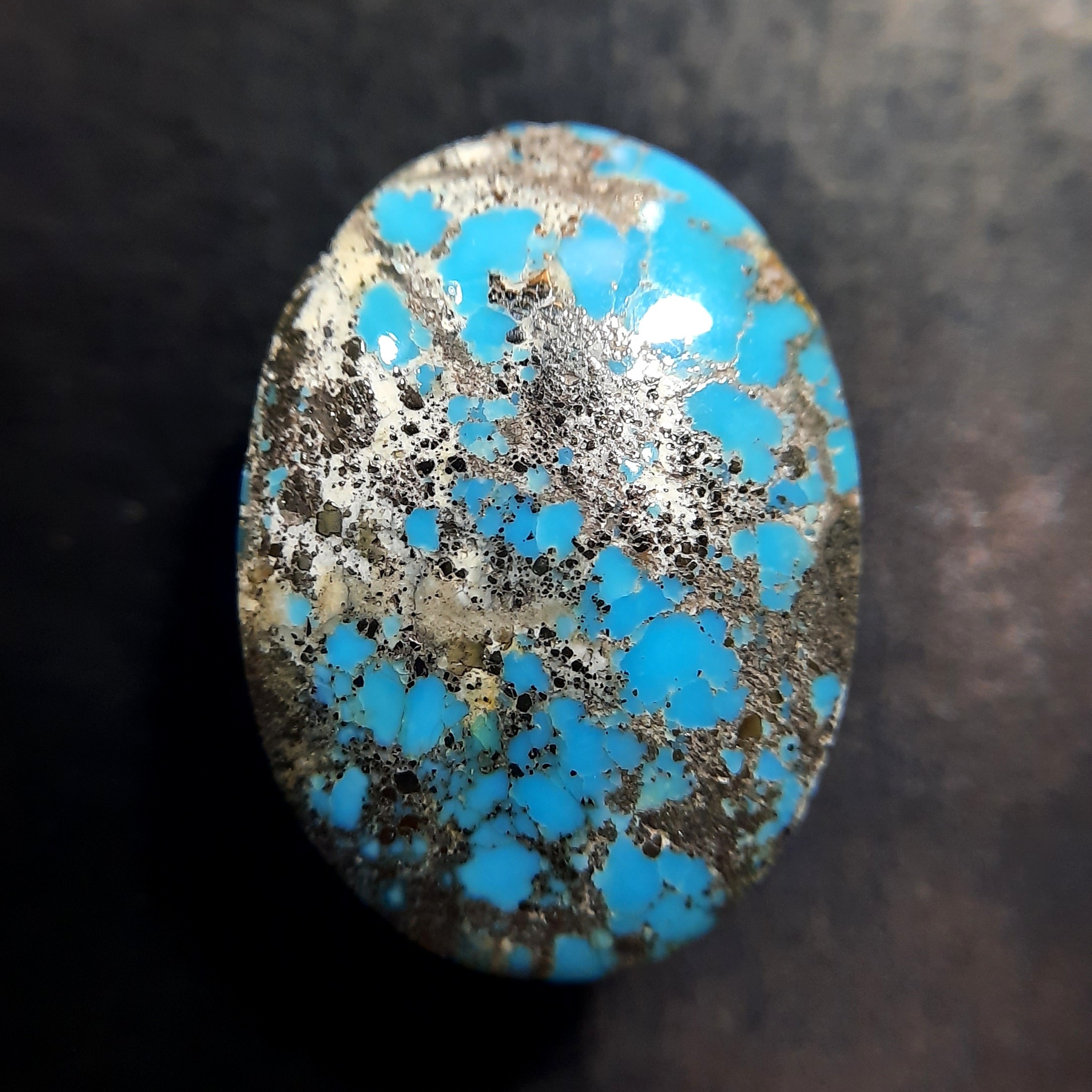 فیروزه معدنی نیشابور،تراش دامله.کد122