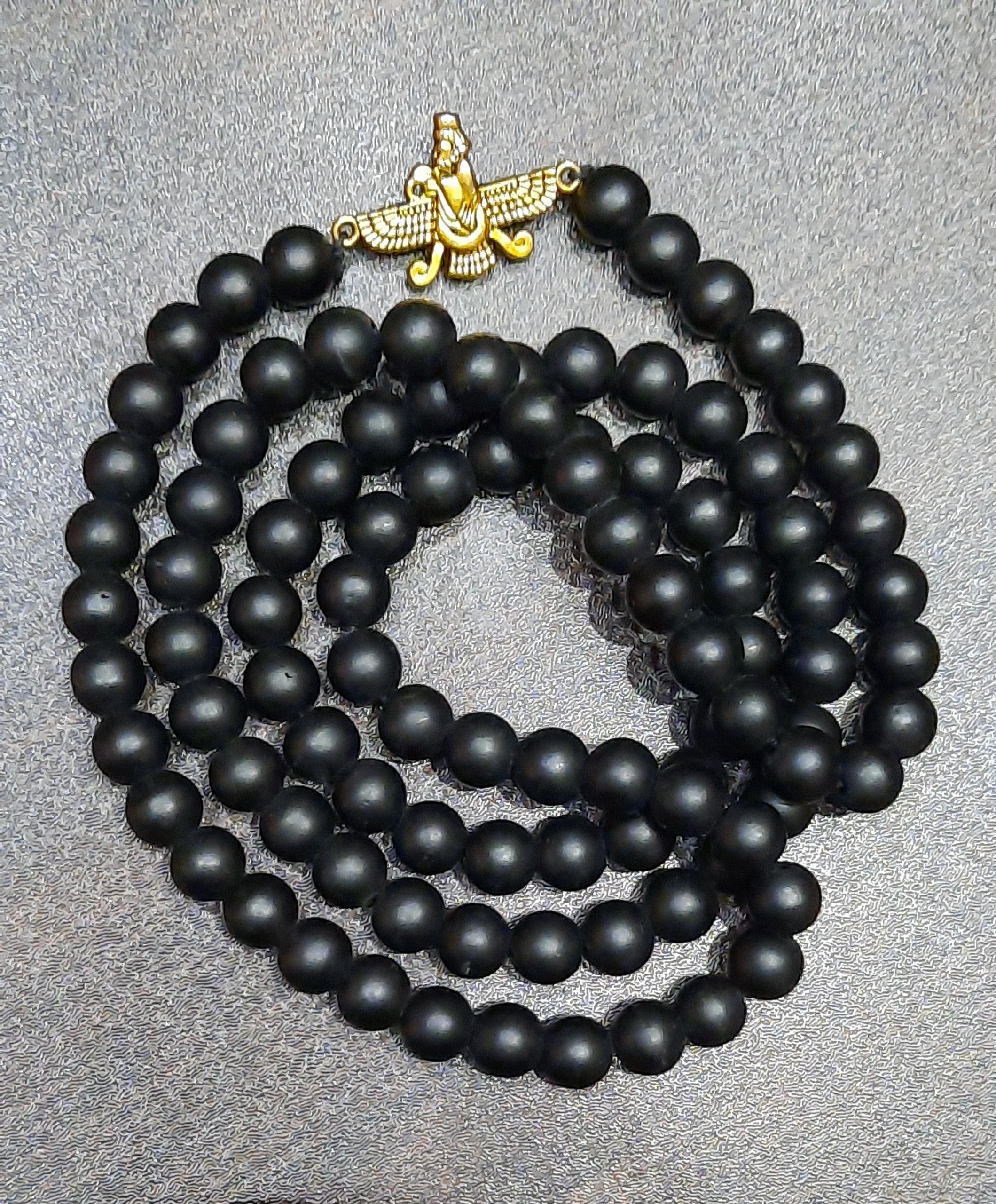 ست گردنبندودستبندعقیق اونیکس