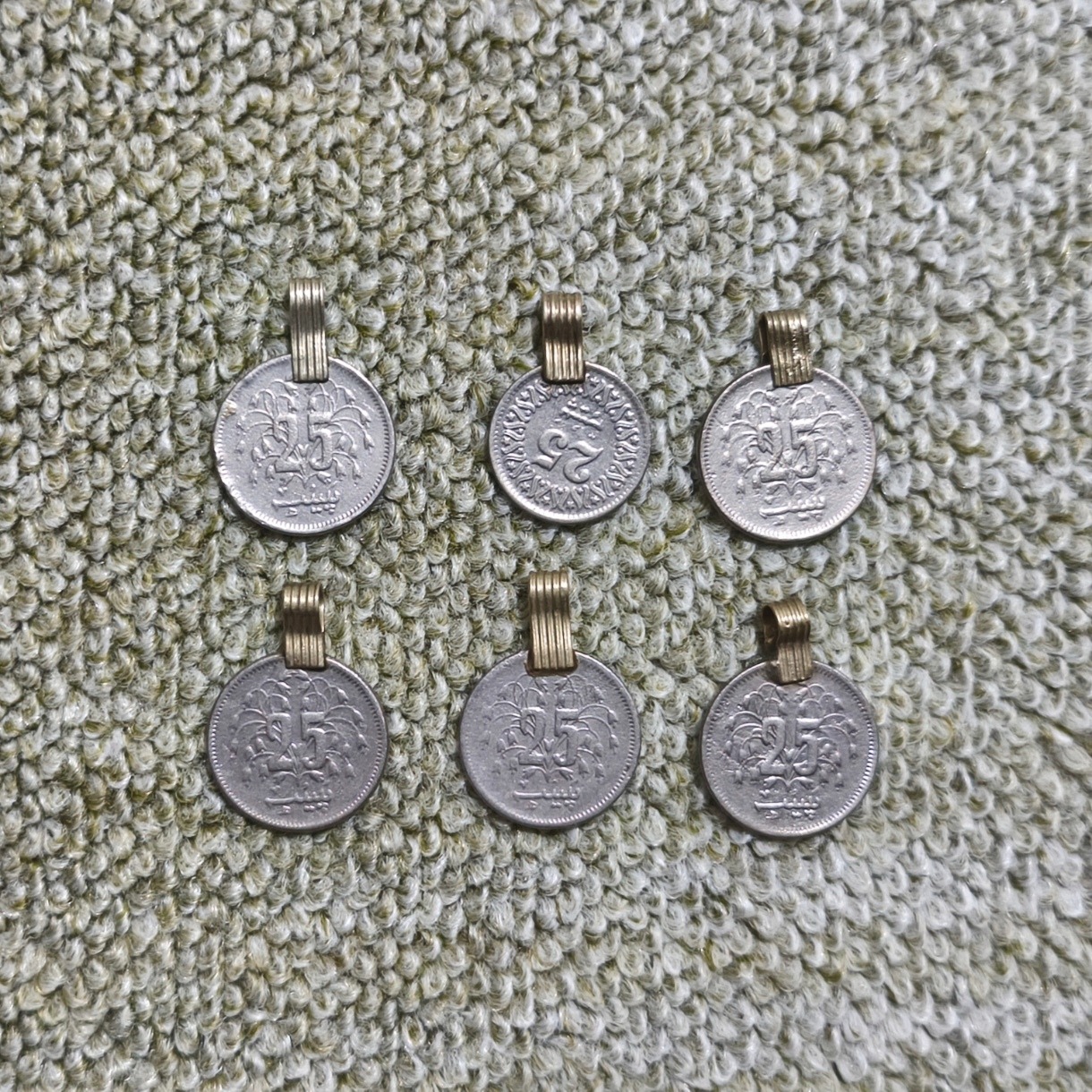 6 عدد سکه 25 پیسه پاکستان
