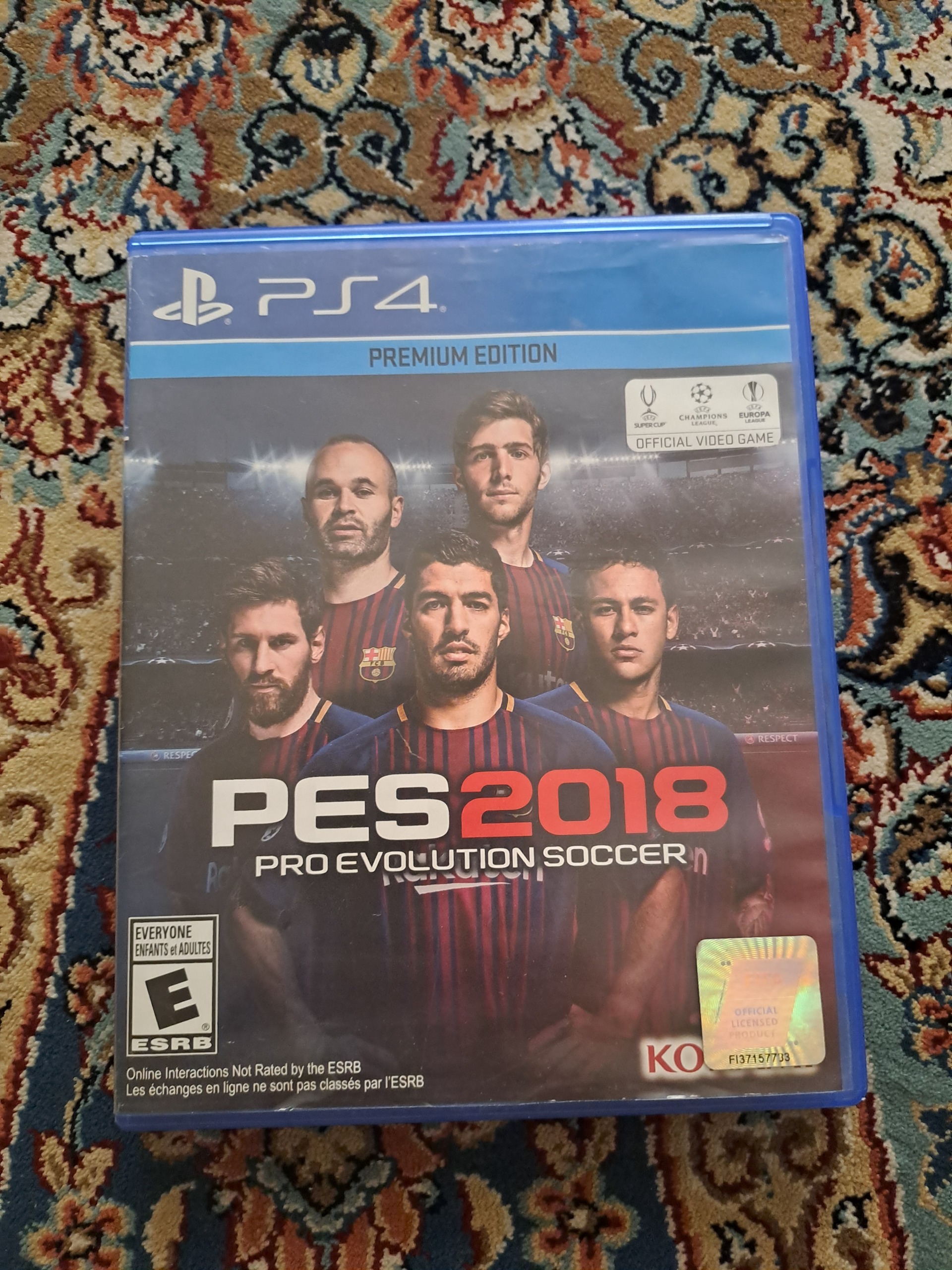 بازی پس pes 2018 premium edition ps4