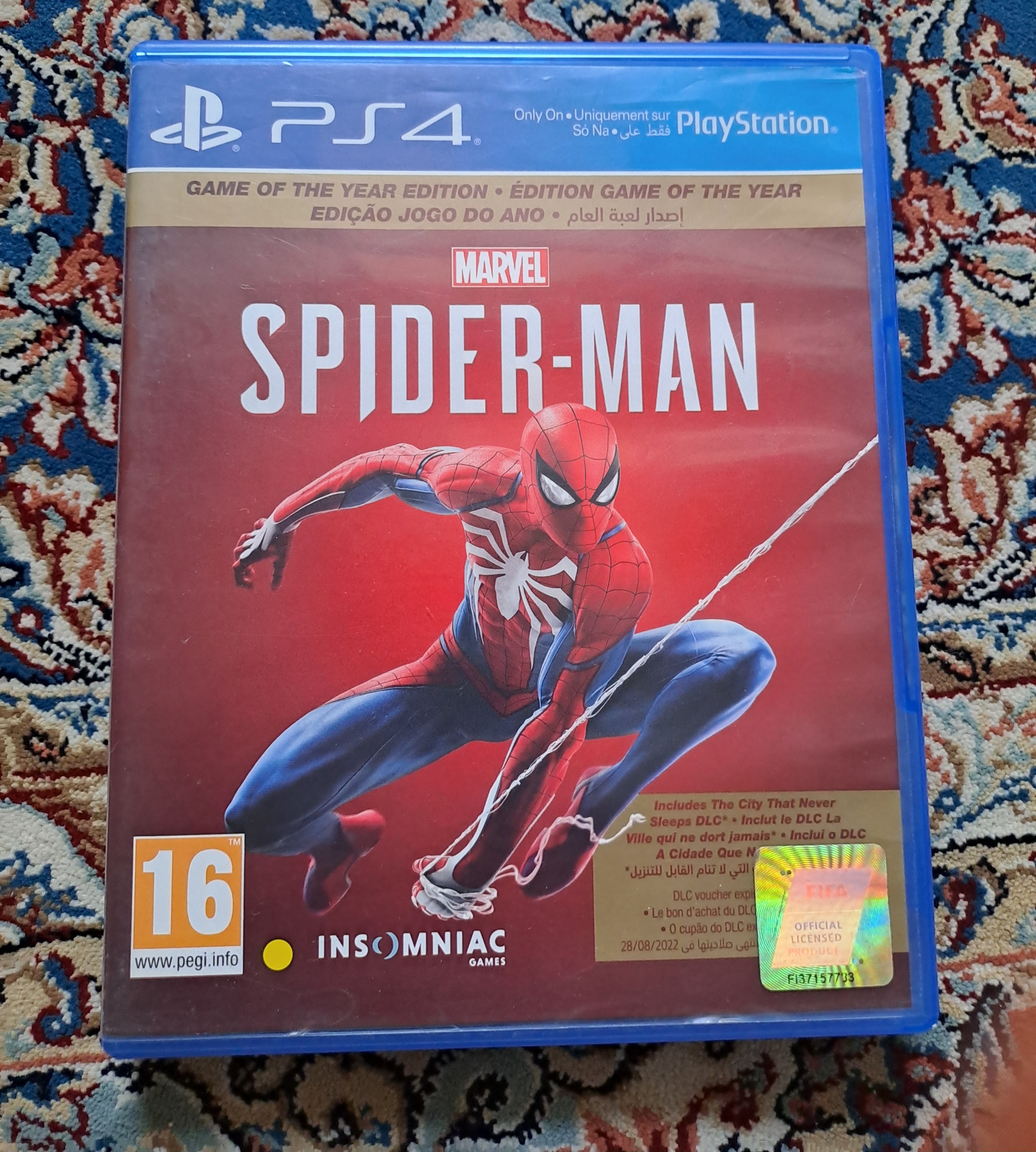 بازی spiderman marvel ps4 goty