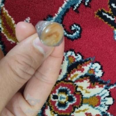 انگشتر نقره دارای کد با سنگ معدنی سیترین