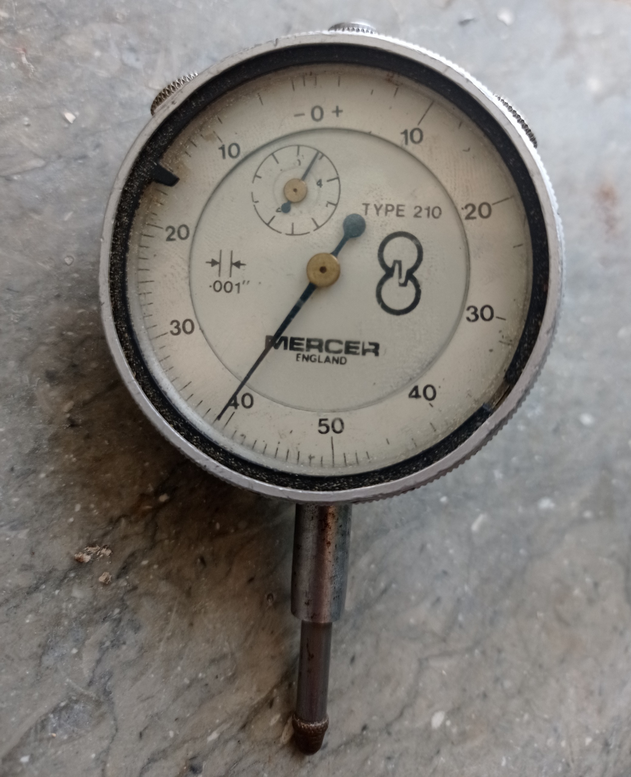 ساعت اندیکاتور انگلیسی Mercer (نیاز به تعمیر)