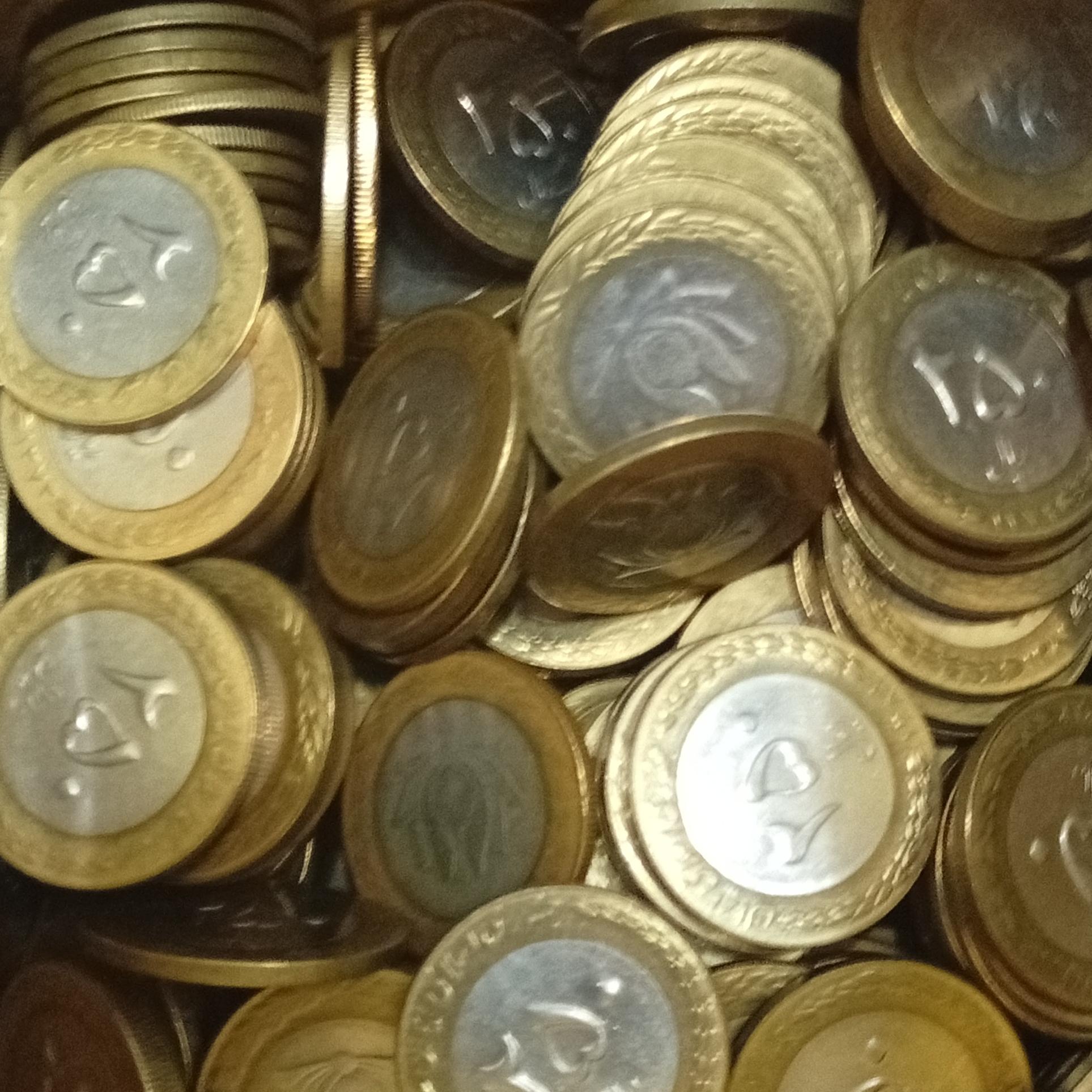 100عدد سکه 250ریال دورنگ