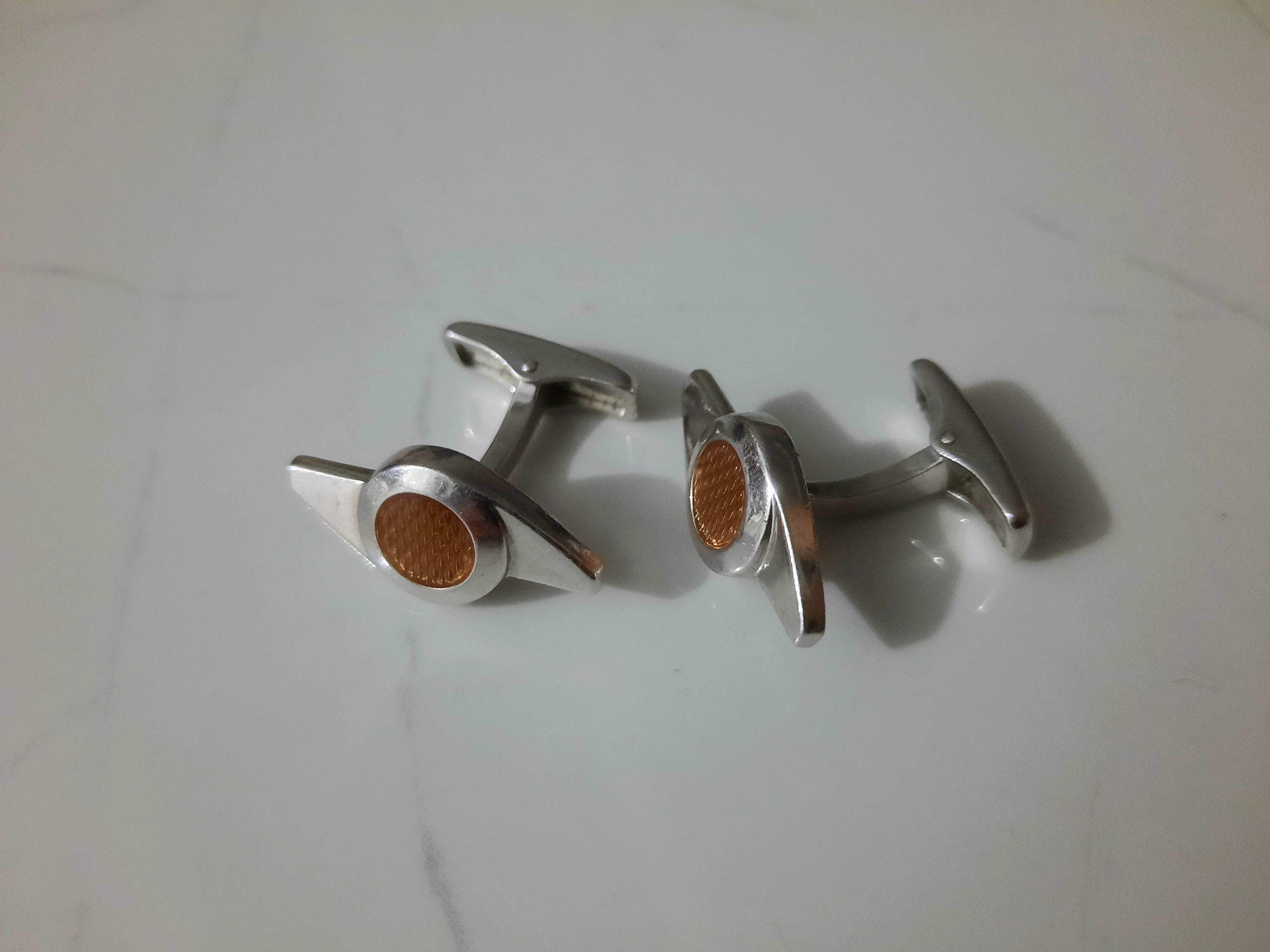 دکمه سردست نقره انگلیسی