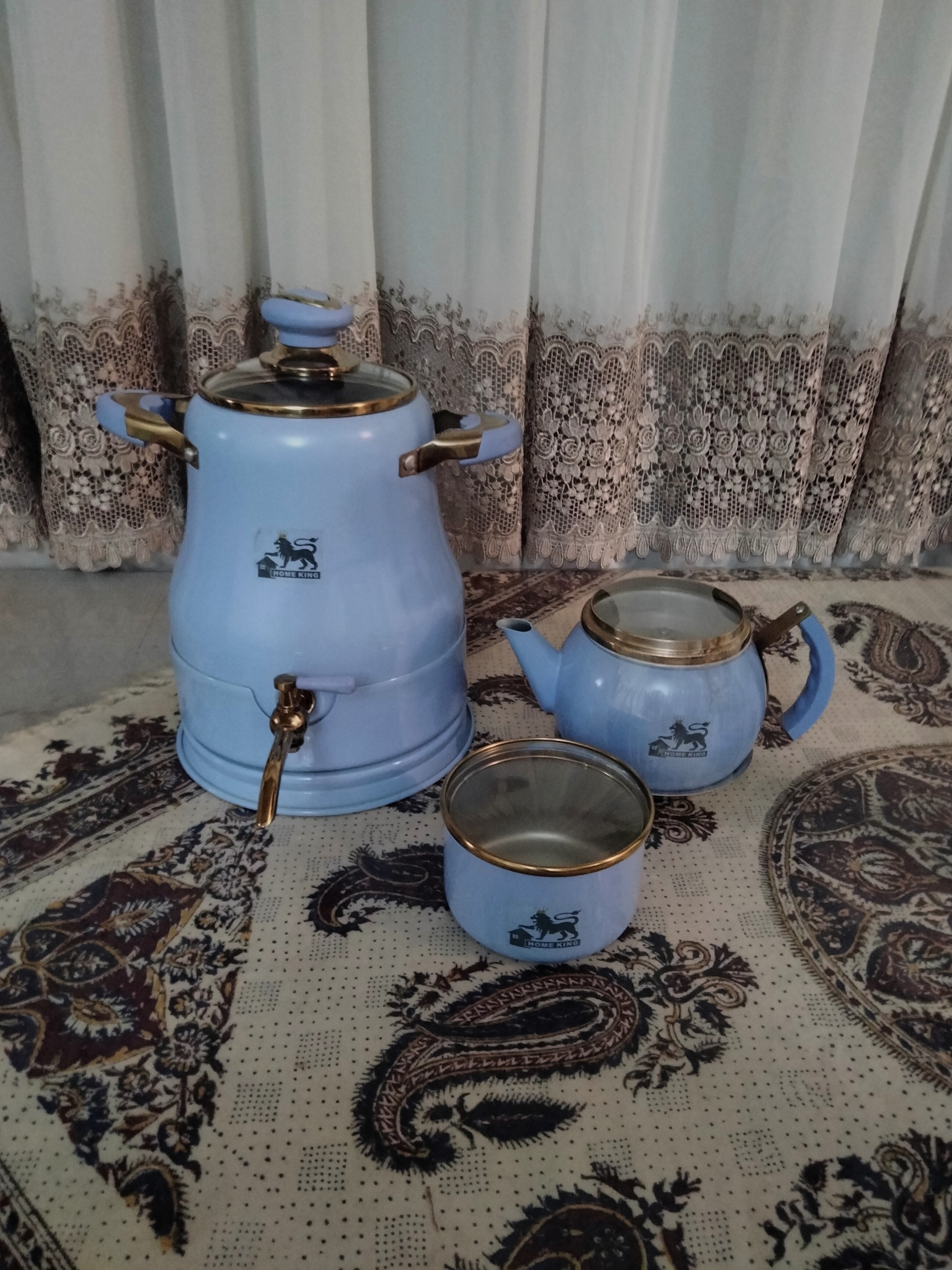 ست کتری و قوری بهمراه قندان home king