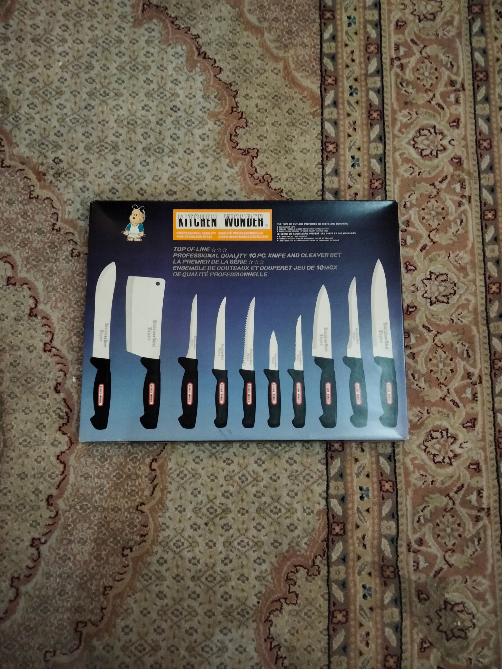 ست 10 پارچه چاقوی آشپزخانه (اورجینال ژاپن)