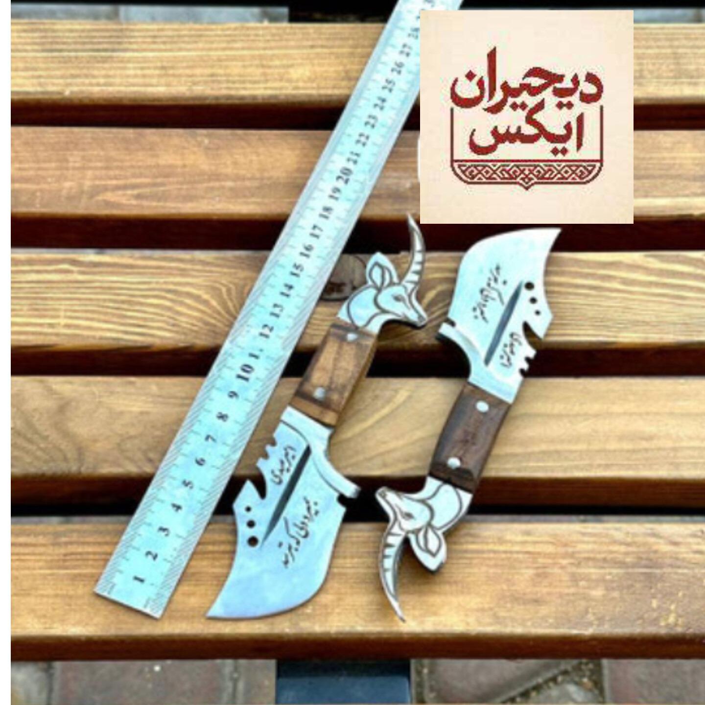 چاقو کلکسیونی استیل رخ حکاکی شده