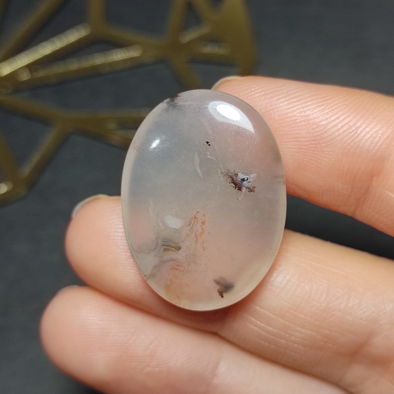 نگین سنگ طبیعی عقیق معدنی خراسانی کد10207