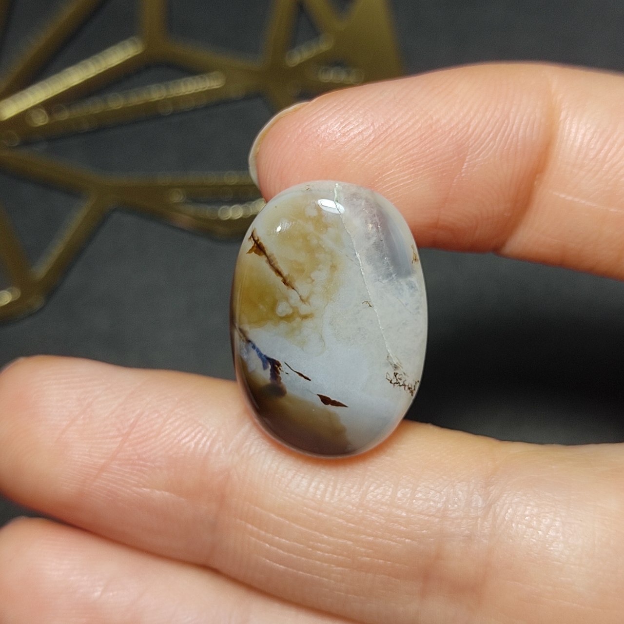 نگین سنگ طبیعی عقیق معدنی خراسانی کد10213