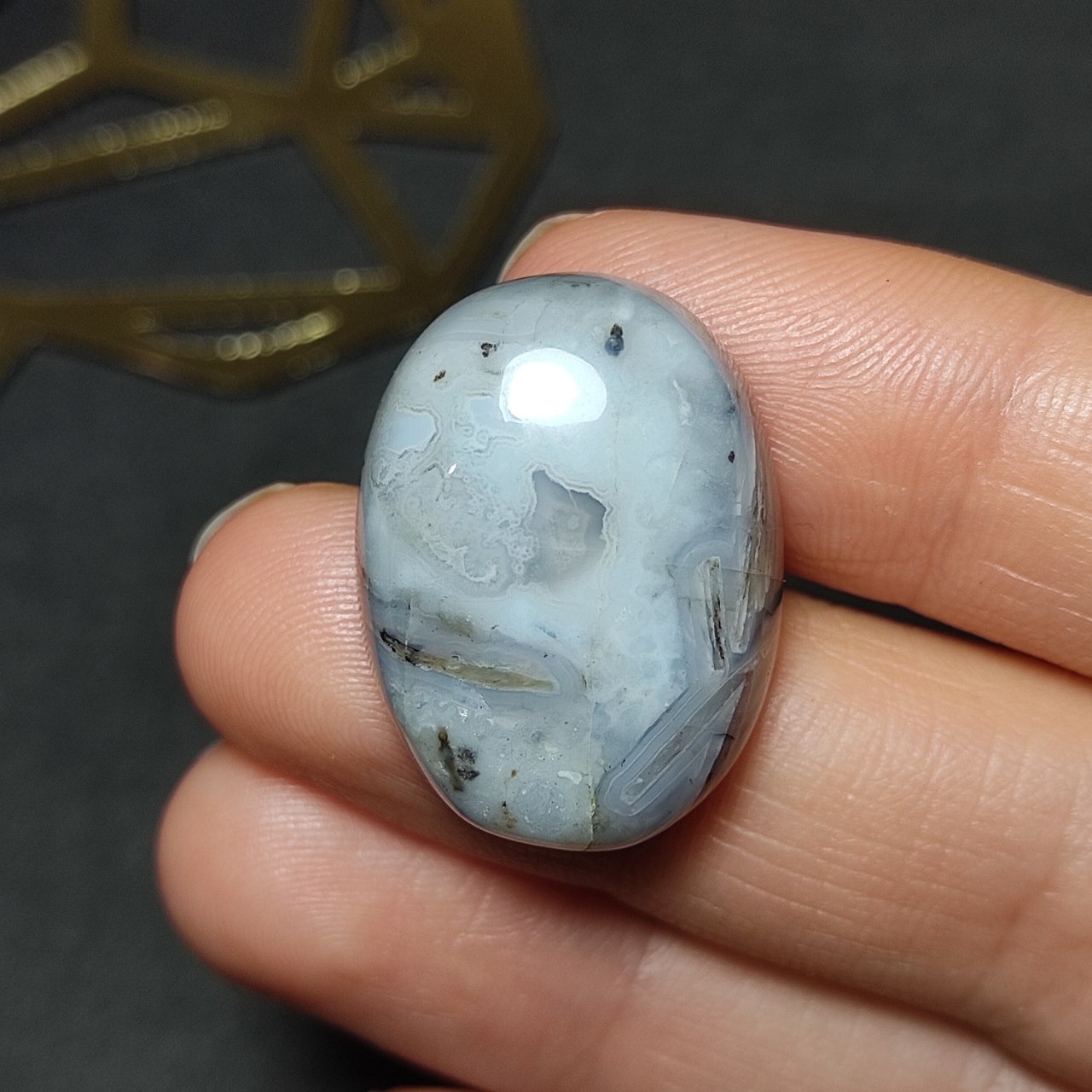 نگین سنگ طبیعی عقیق معدنی خراسانی کد10220