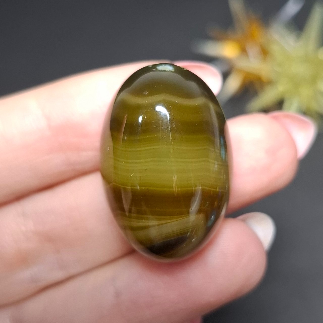 نگین سنگ عقیق سلیمانی معدنی کد10247