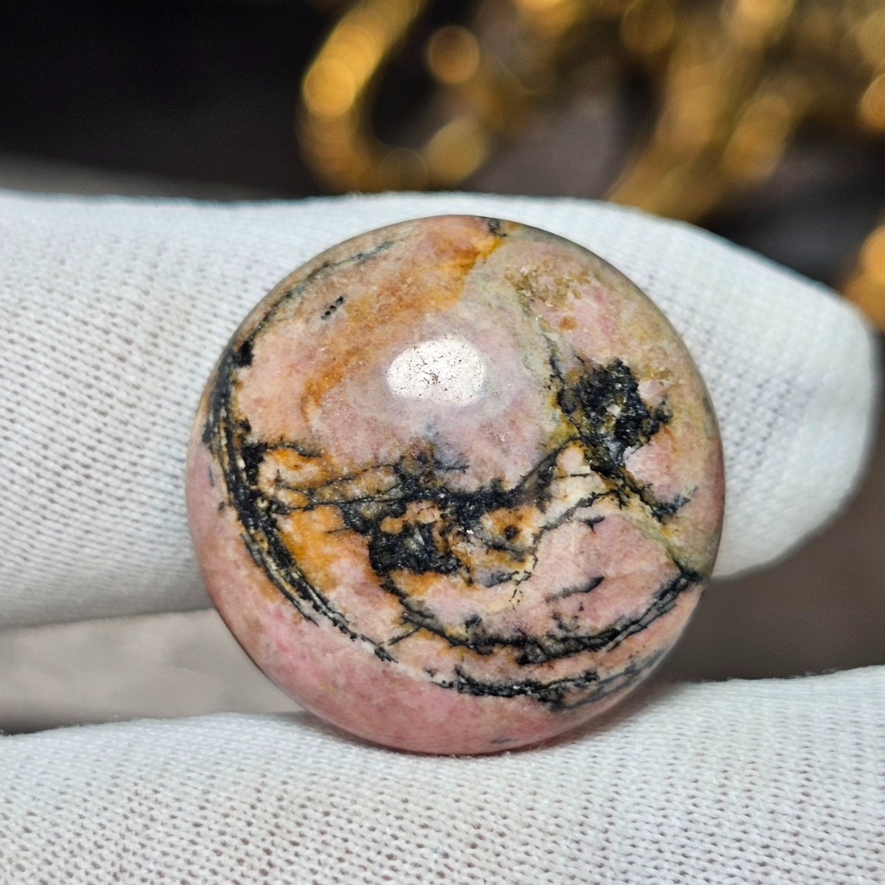 نگین سنگ طبیعی رودونیت معدنی کد 36258