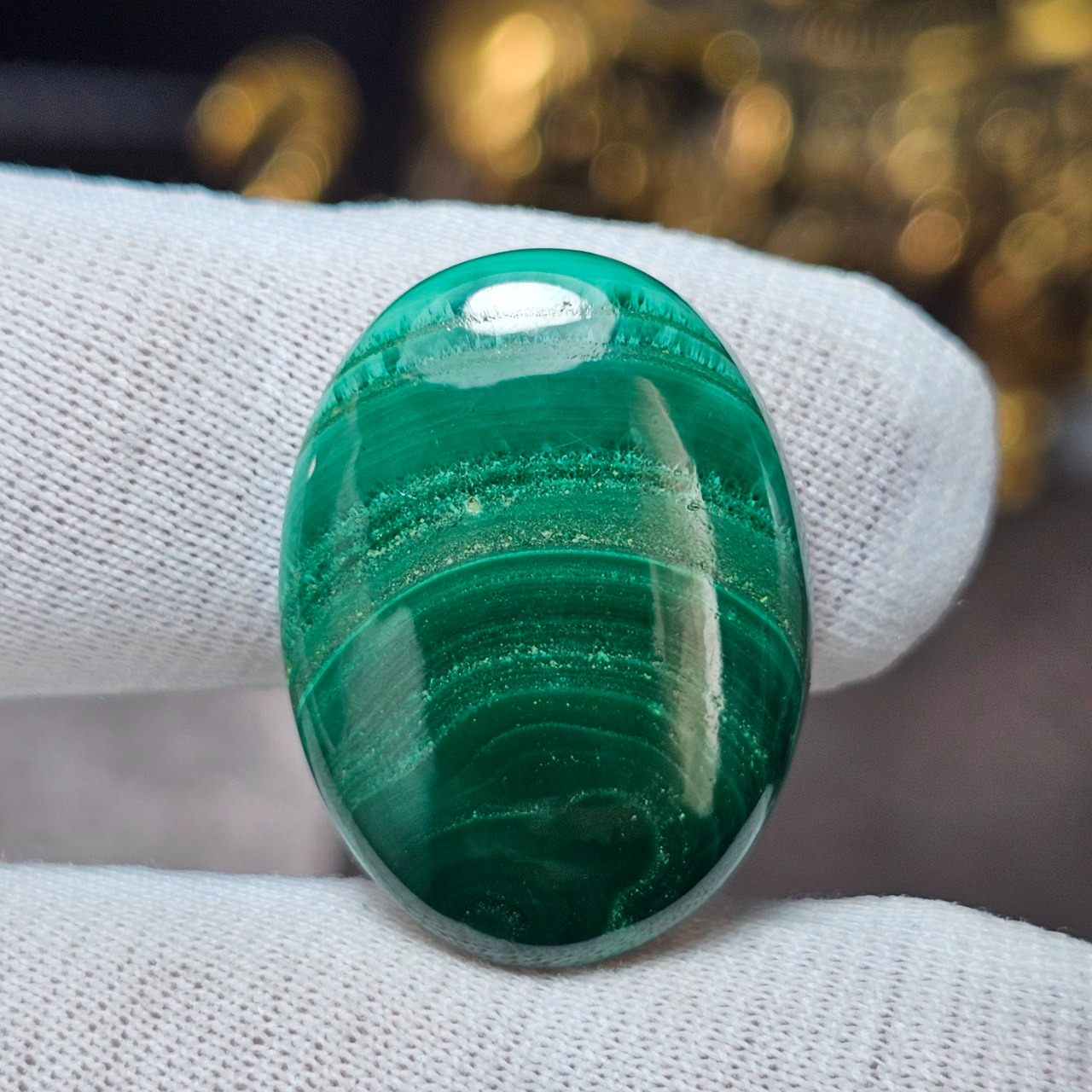 نگین سنگ طبیعی مالاکیت معدنی کنگو کد 36246