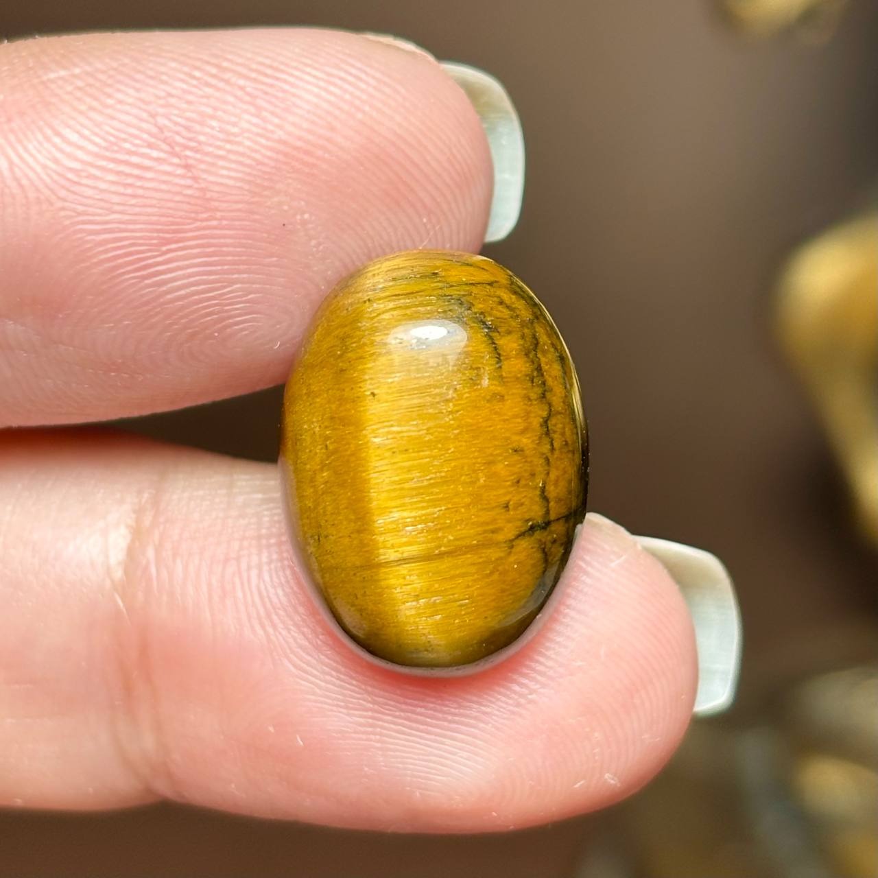 نگین سنگ چشم ببر معدنی کد k1054