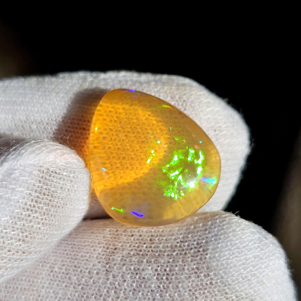 نگین درشت سنگ طبیعی اپال معدنی اتیوپی کد 36531