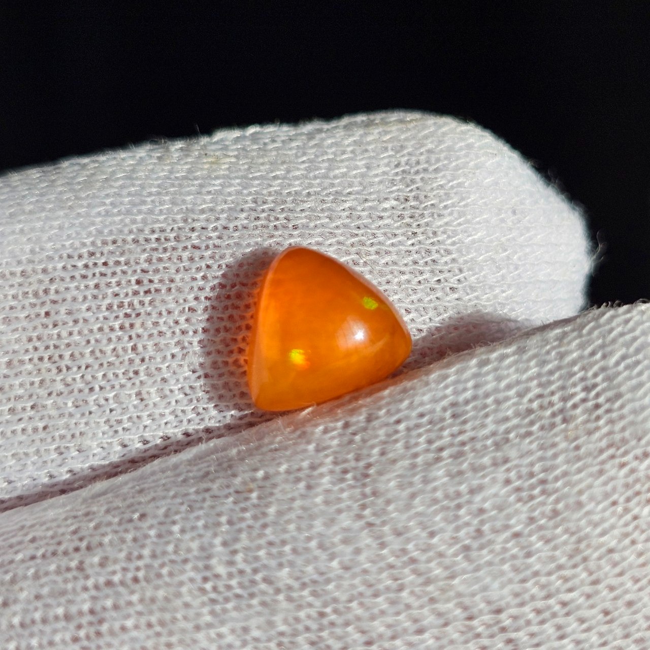 نگین سنگ اپال نارنجی معدنی اتیوپی کد 36526