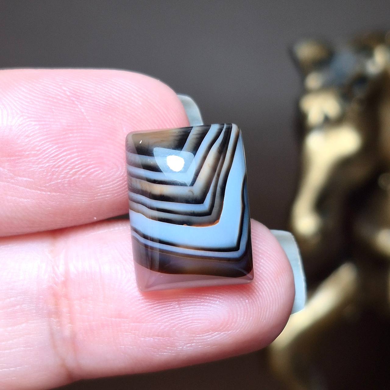 نگین سنگ عقیق سلیمانی معدنی کد k1088