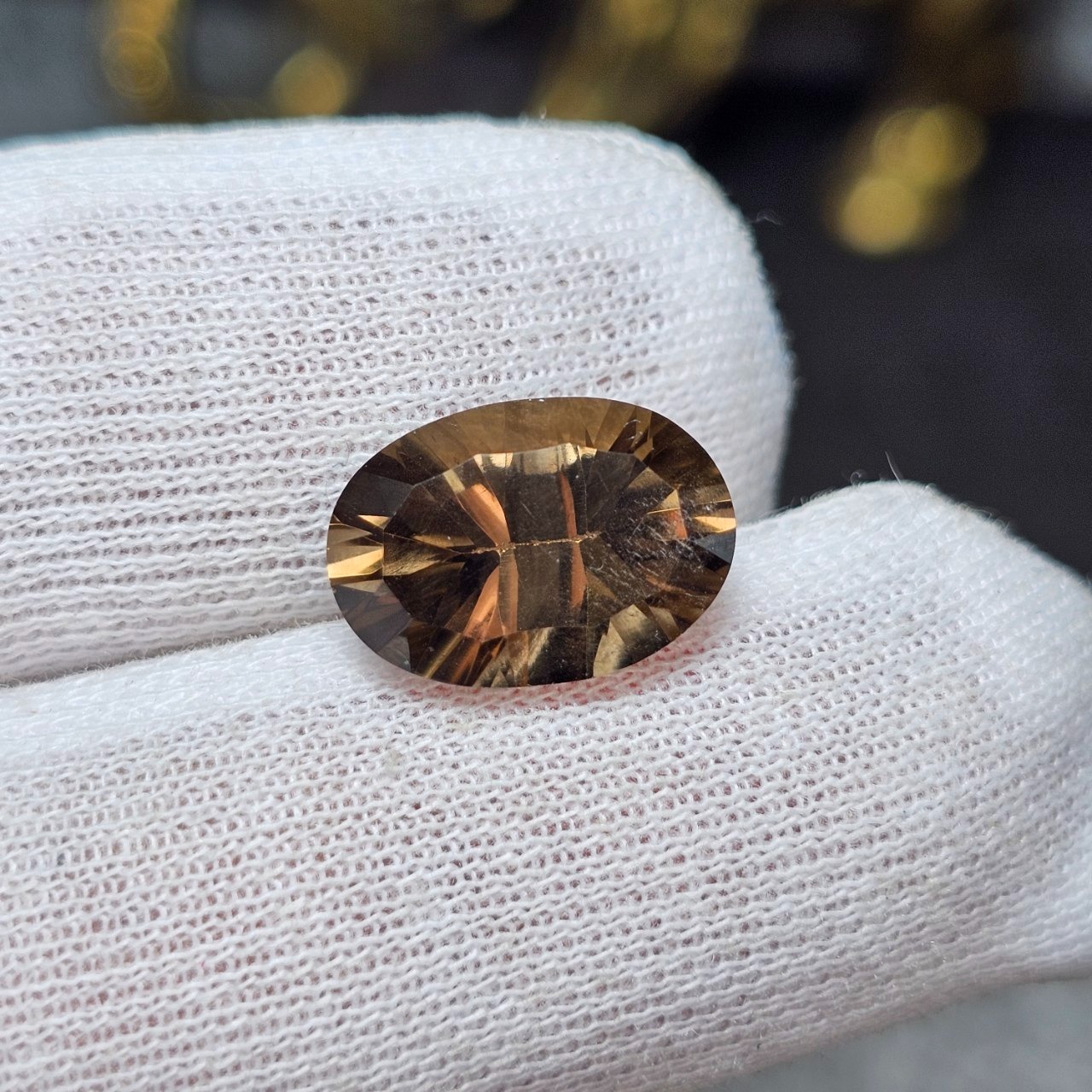 نگین سنگ کوارتز دودی معدنی آفریقایی کد 36445