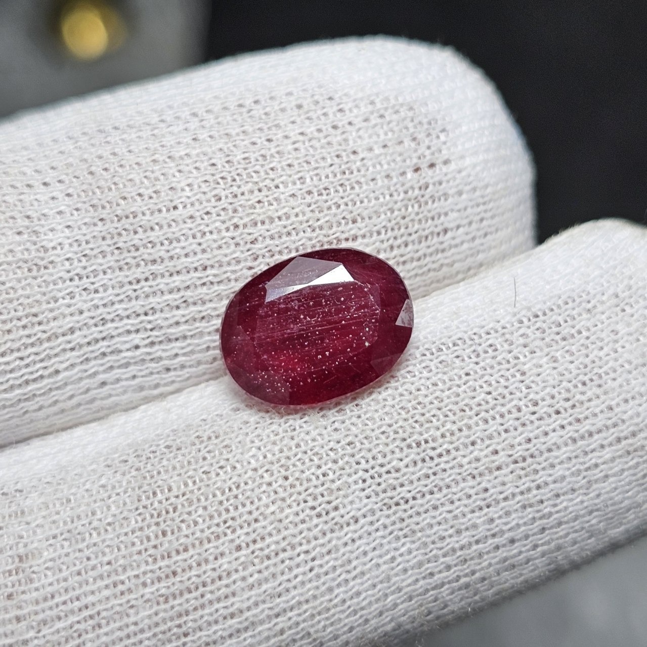 نگین سنگ یاقوت سرخ معدنی کد 36420