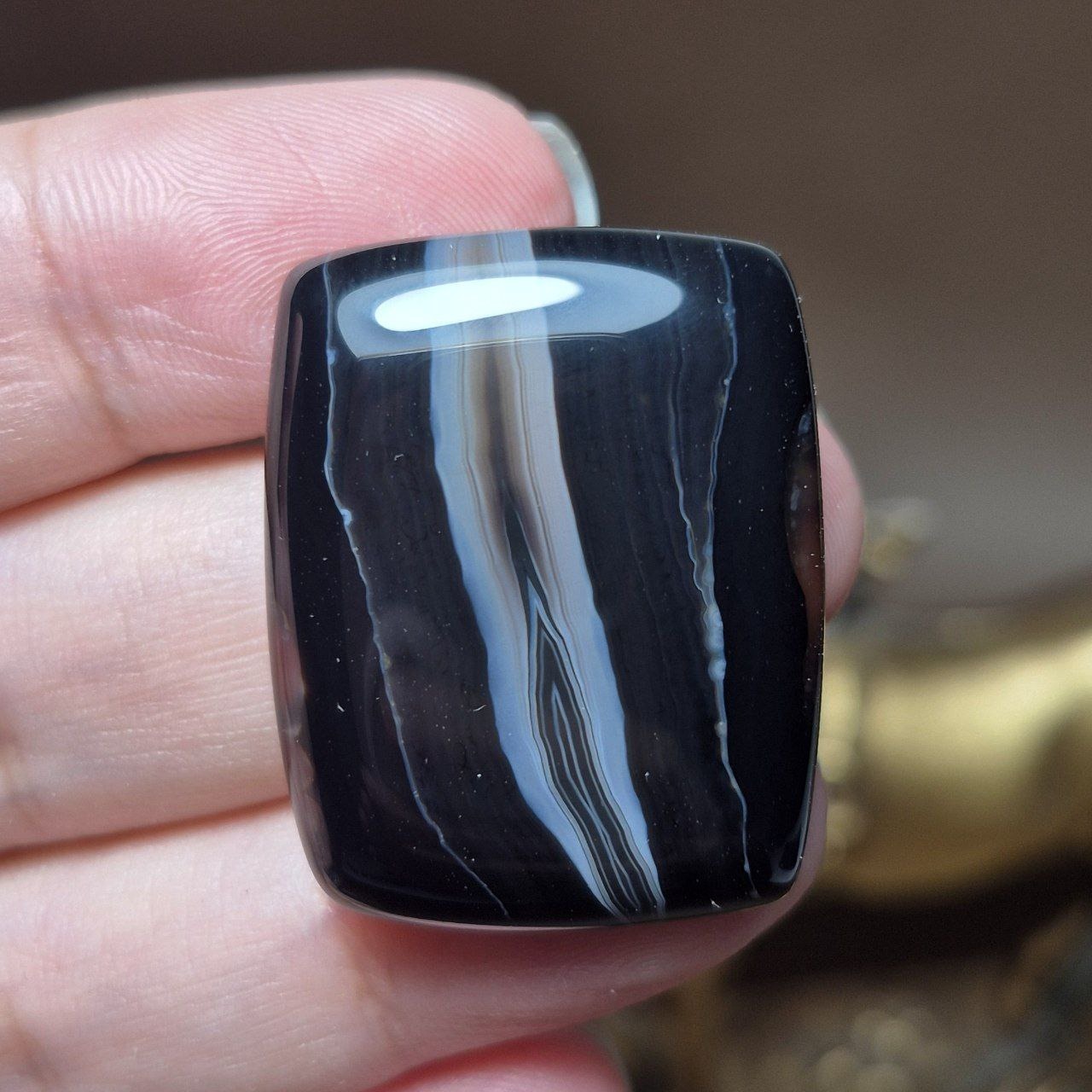 نگین سنگ عقیق سلیمانی معدنی کد k1122