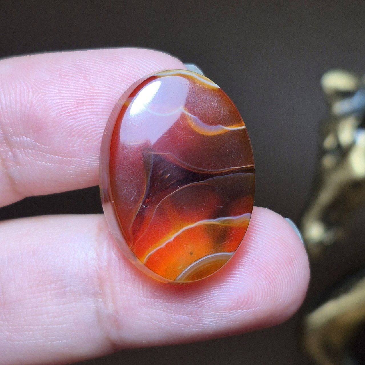 نگین سنگ عقیق سلیمانی خراسانی معدنی کد k1127