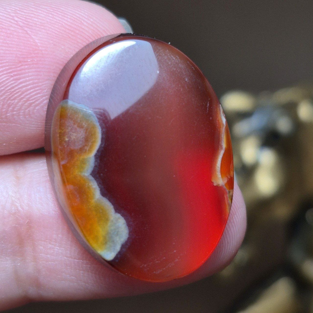 نگین سنگ عقیق خراسانی معدنی کد k1128