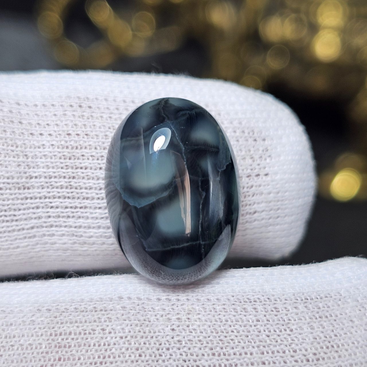 نگین سنگ عقیق دراگون معدنی کد 36847