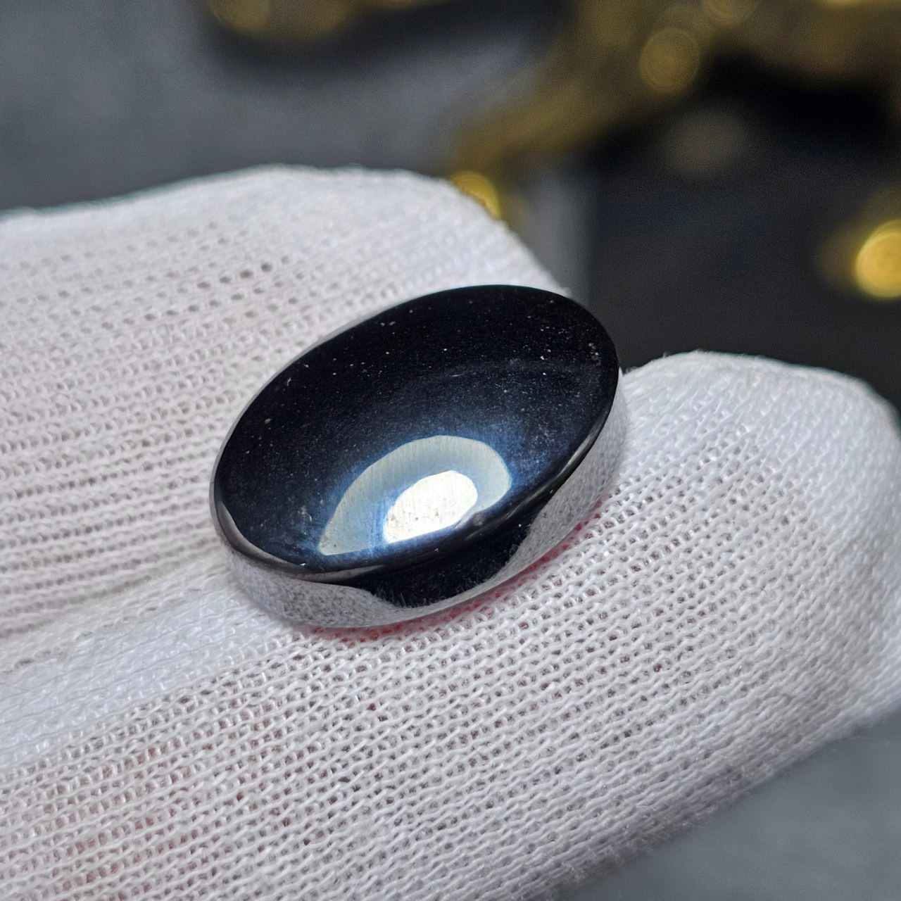 نگین سنگ حدید اصل معدنی کد 36784