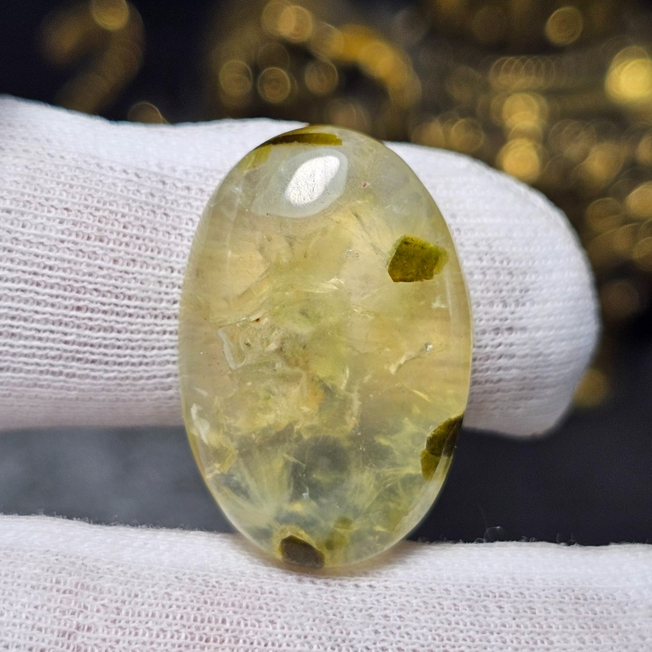 نگین سنگ طبیعی پرهنیت معدنی کد 36758