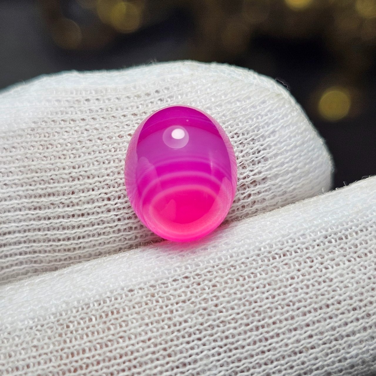 نگین سنگ عقیق صورتی آبدار معدنی کد 36741