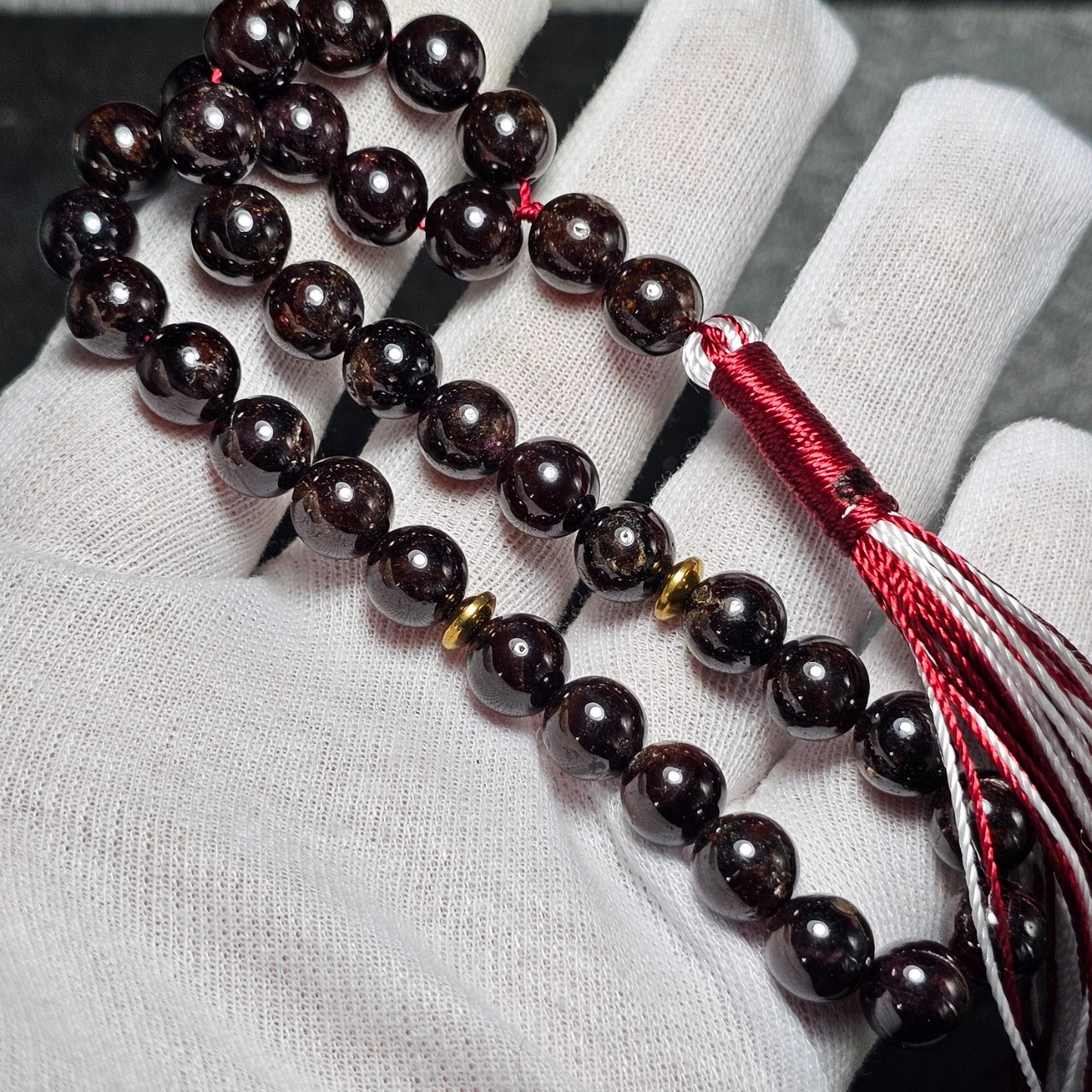 تسبیح 33 دانه گارنت معدنی کد 36718