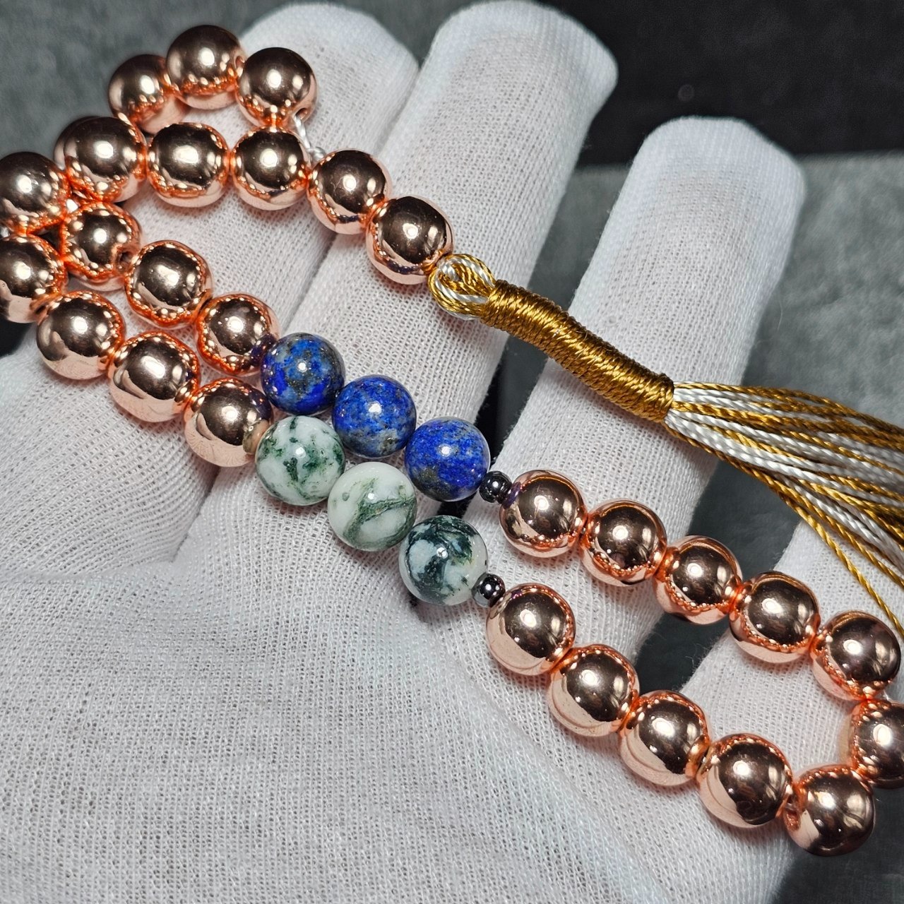 تسبیح 33 دانه سنگ ماه تولد (توضیحات) کد 37077